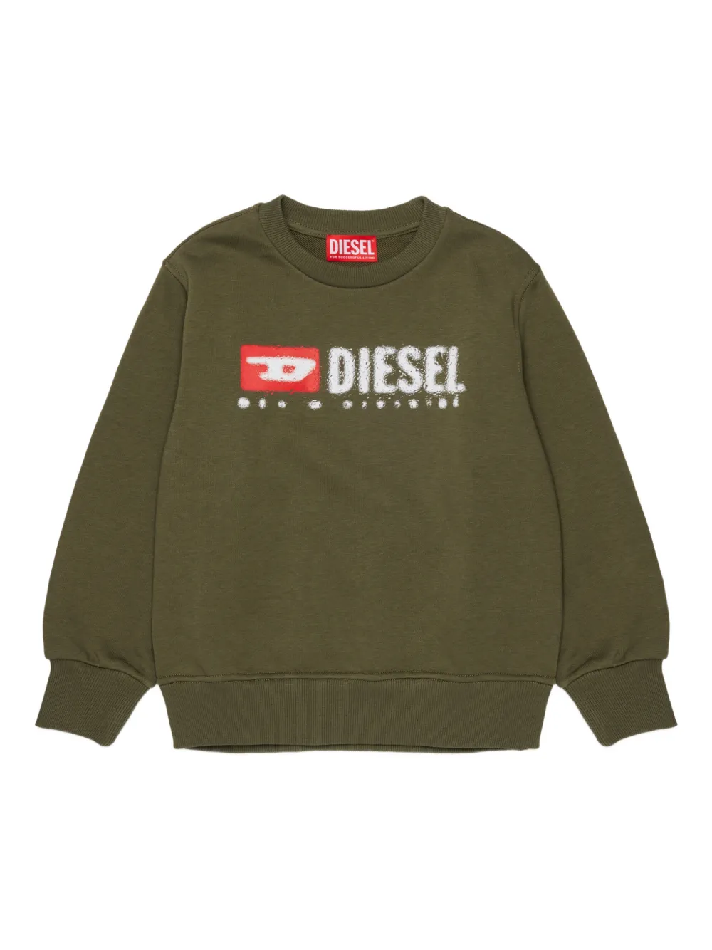 

Джемпер с круглым вырезом Diesel Kids, зеленый