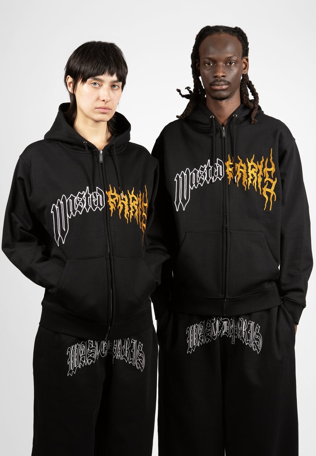 

Толстовка HOODIE ZIP DARK PITCHER UNISEX Wasted Paris, черный