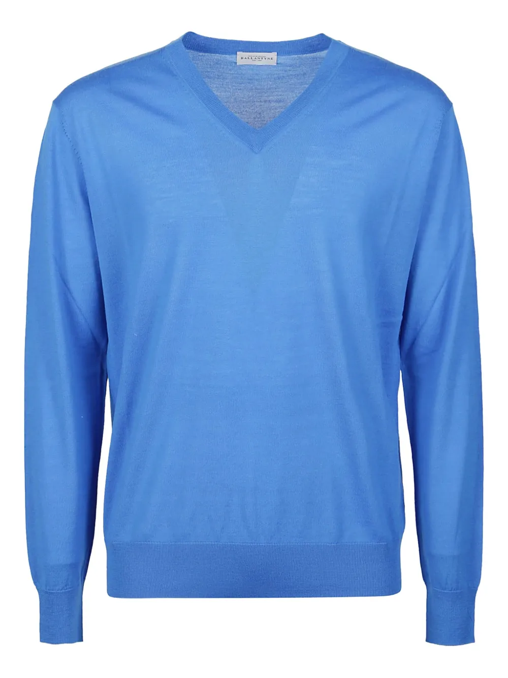 

Шерстяной свитер с V-образным вырезом Ballantyne, синий