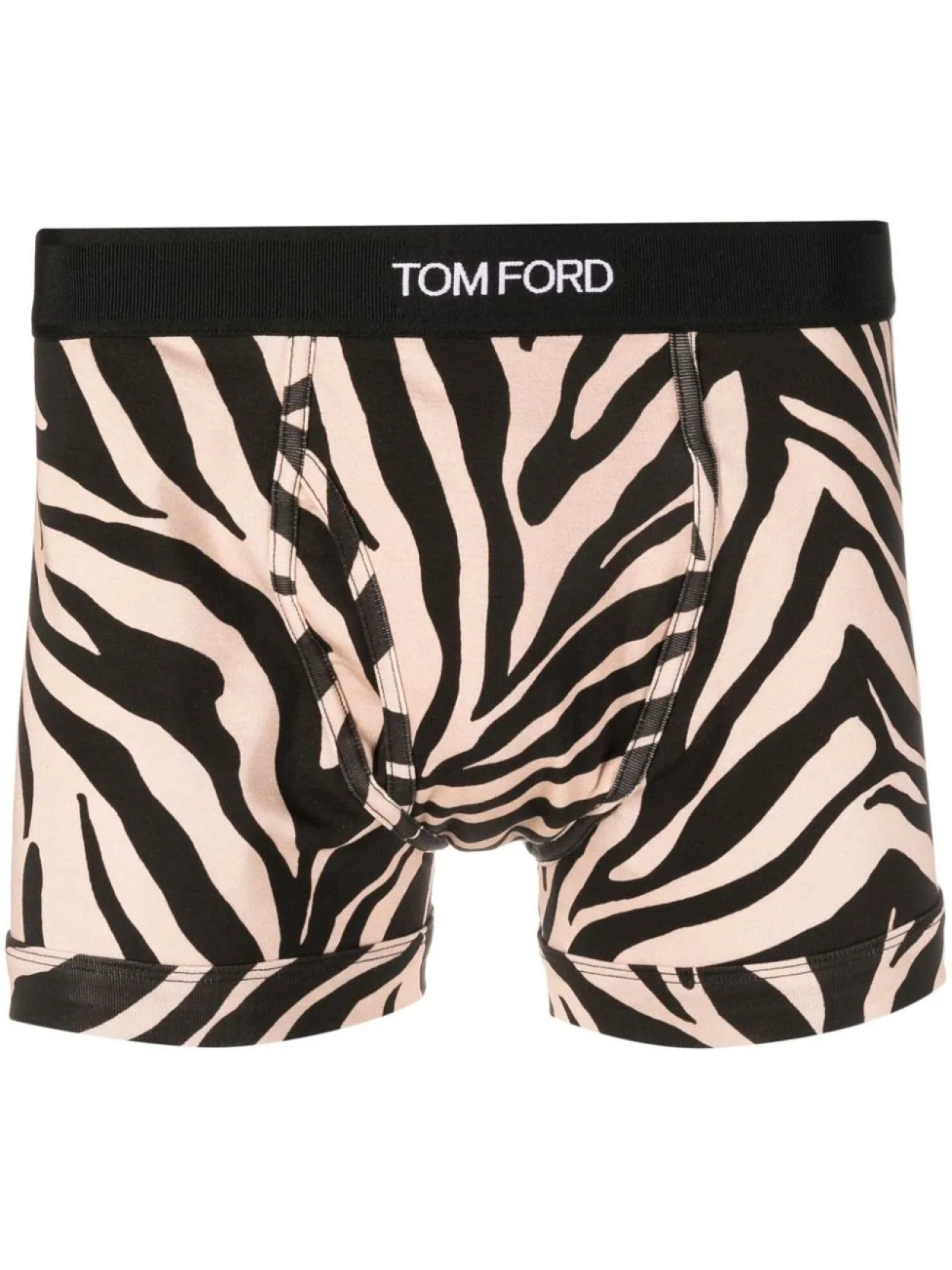 

TOM FORD трусы-брифы с зебровым принтом, черный