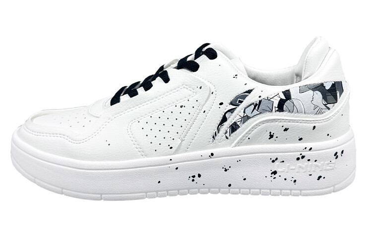 

Кроссовки LINING Sports Life Collection Skateboarding Shoes Men Low-top Black, белый