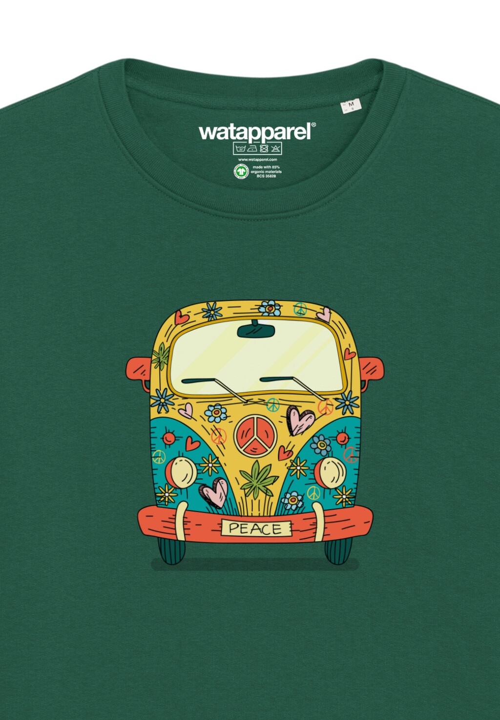 

Толстовка HIPPIES BUS watapparel, темно-зеленый