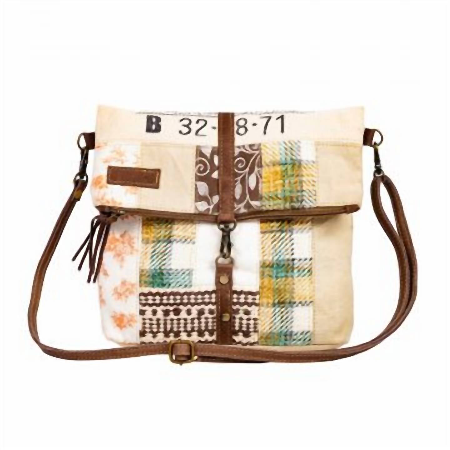 

Сумка через плечо Pan American World Airways в цвете слоновой кости Multi Myra Bag