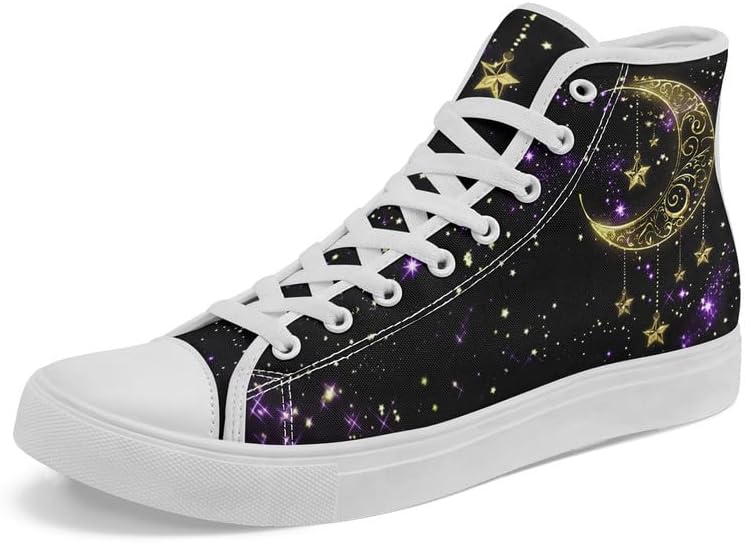 

Высокие кеды на платформе AWSOLE MoonStar из хлопка для женщин, мужчин и молодежи, модная легкая обувь, стильные повседневные плоские кроссовки для ходьбы, белый/черный/фиолетовый/коричневый