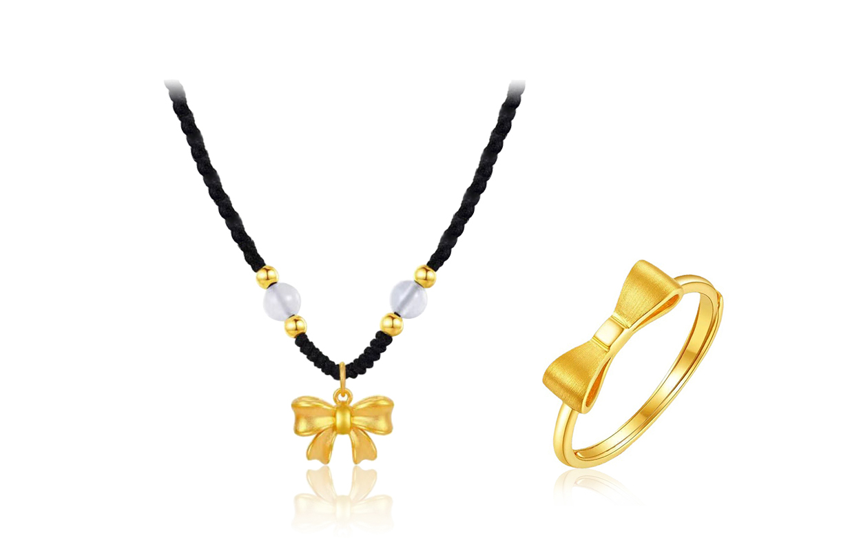 

Женское ожерелье GIFU, Fugitive Princess Bow Necklace + Fugitive Princess Bow Ring