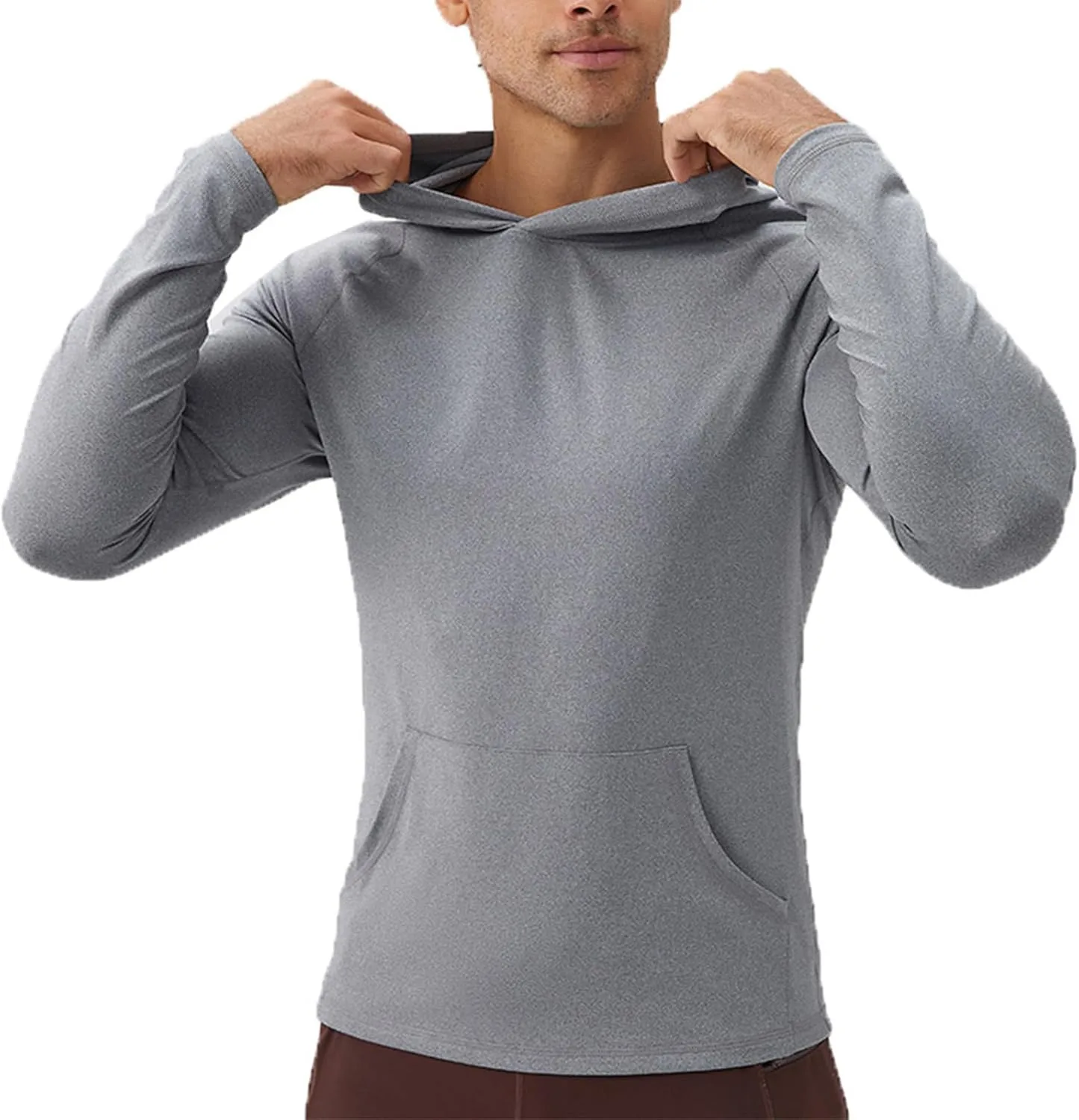 

Мужская толстовка с капюшоном и карманами, Casual, Long Sleeve, Quick Dry, Lightweight