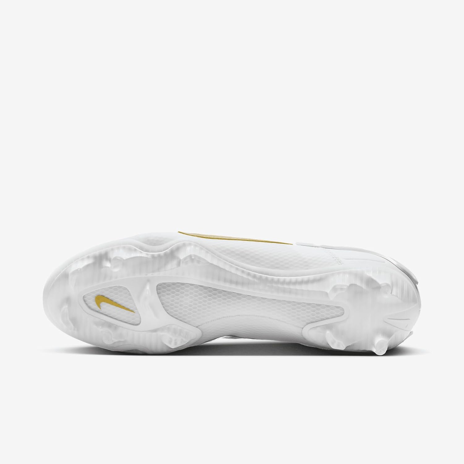Бутсы для лакросса Nike Huarache 9 Elite Low, мужские, 9,5 м, командные красные (для больших детей, спортивная обувь, ОБУВЬ), White/White/Metallic Vivid Gold — фото 2