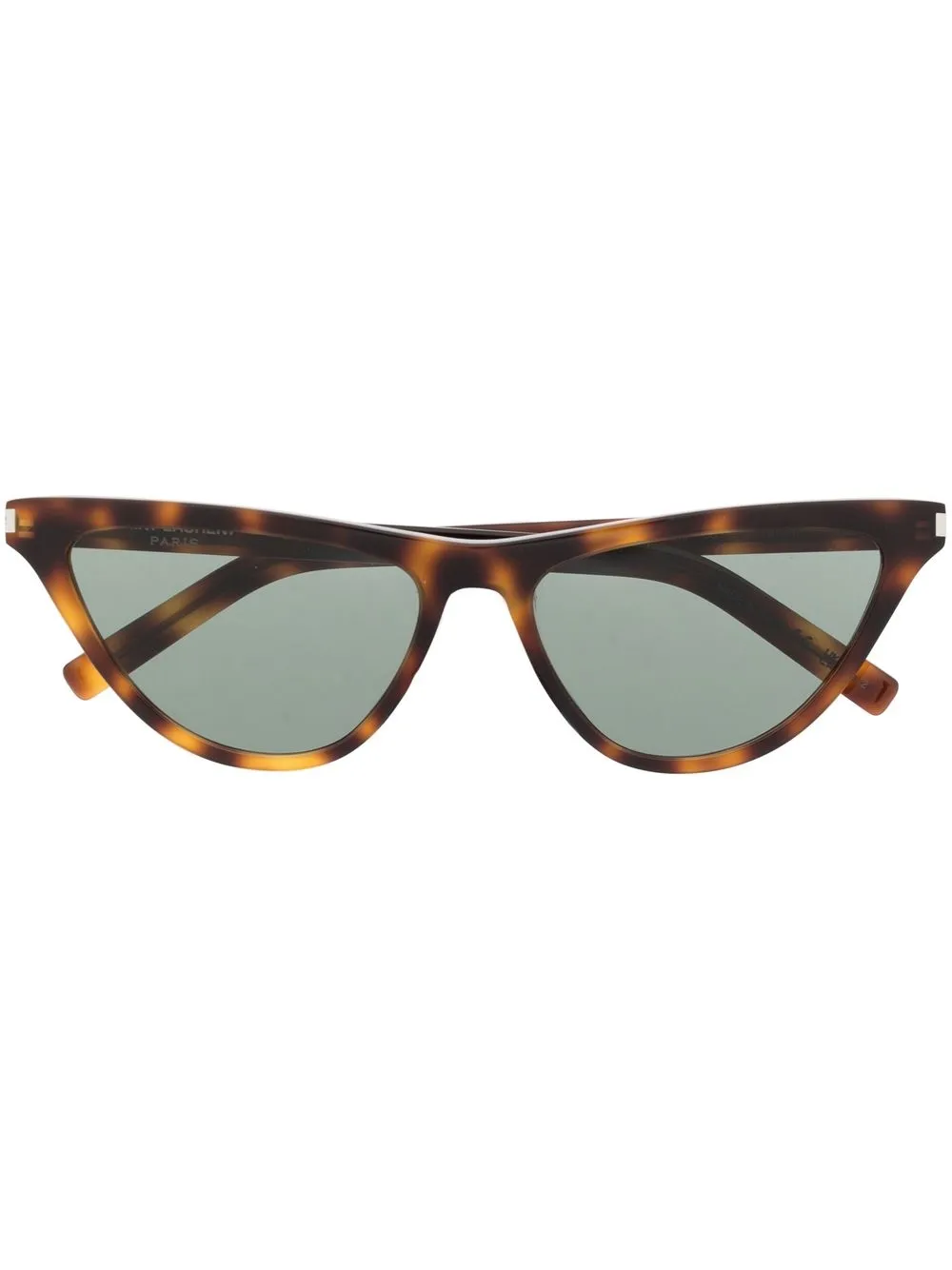 

Солнцезащитные очки в оправе черепаховой расцветки Saint Laurent Eyewear, коричневый