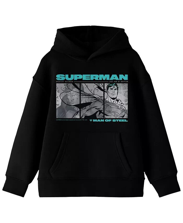 

Толстовка с капюшоном и длинными рукавами Last Son Of Krypton для мальчиков, черная, размер XL Superman, черный