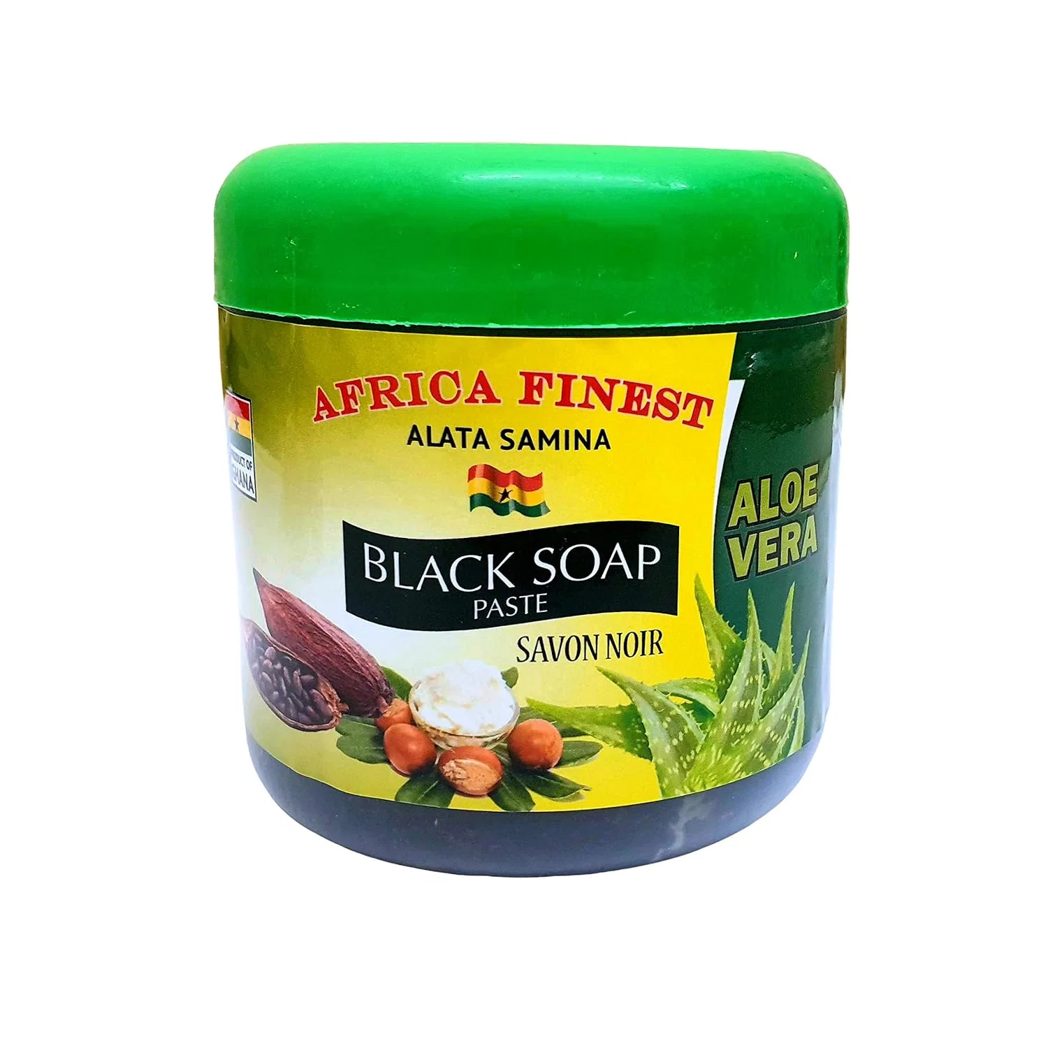 Натуральное черное мыло-паста с алоэ вера Africa Finest