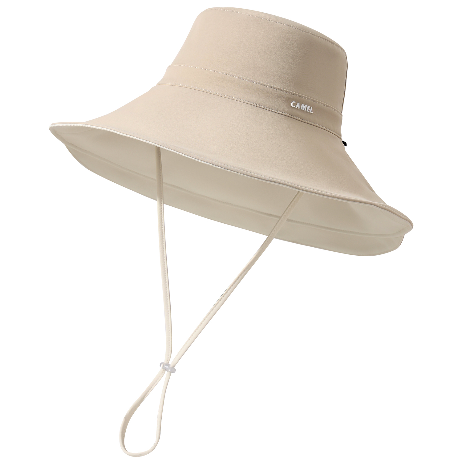 

Панама унисекс из полиэстера и эластана CAMEL, светло-хаки milk белый