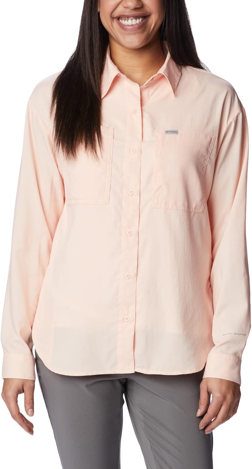 

Футболка Columbia Womens Silver Ridge Utility Long Sleeve Shirt, Pink, Розовый, Футболка Columbia Womens Silver Ridge Utility Long Sleeve Shirt, Pink