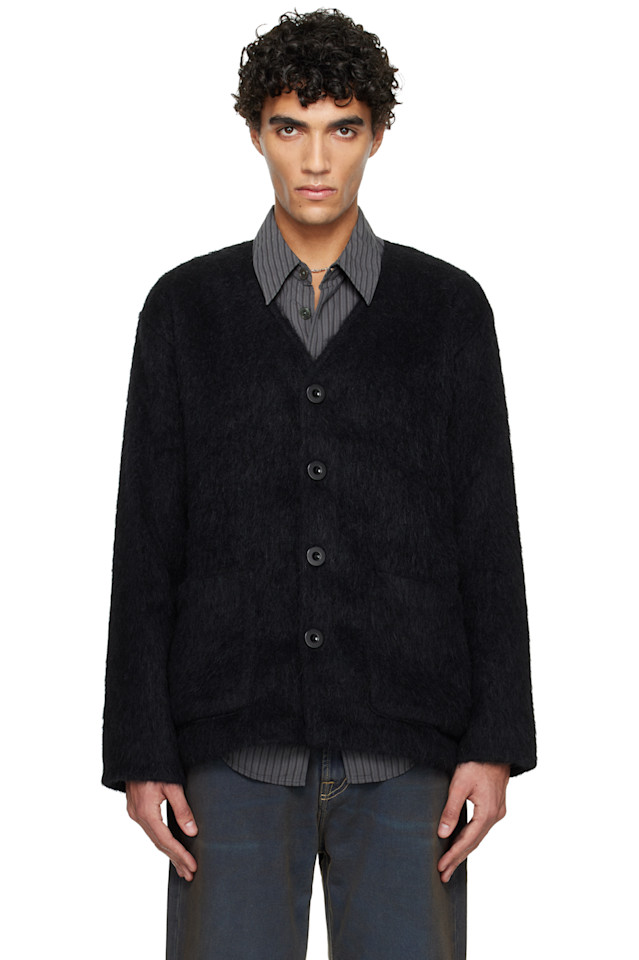 

Our Legacy Черный шерстяной кардиган