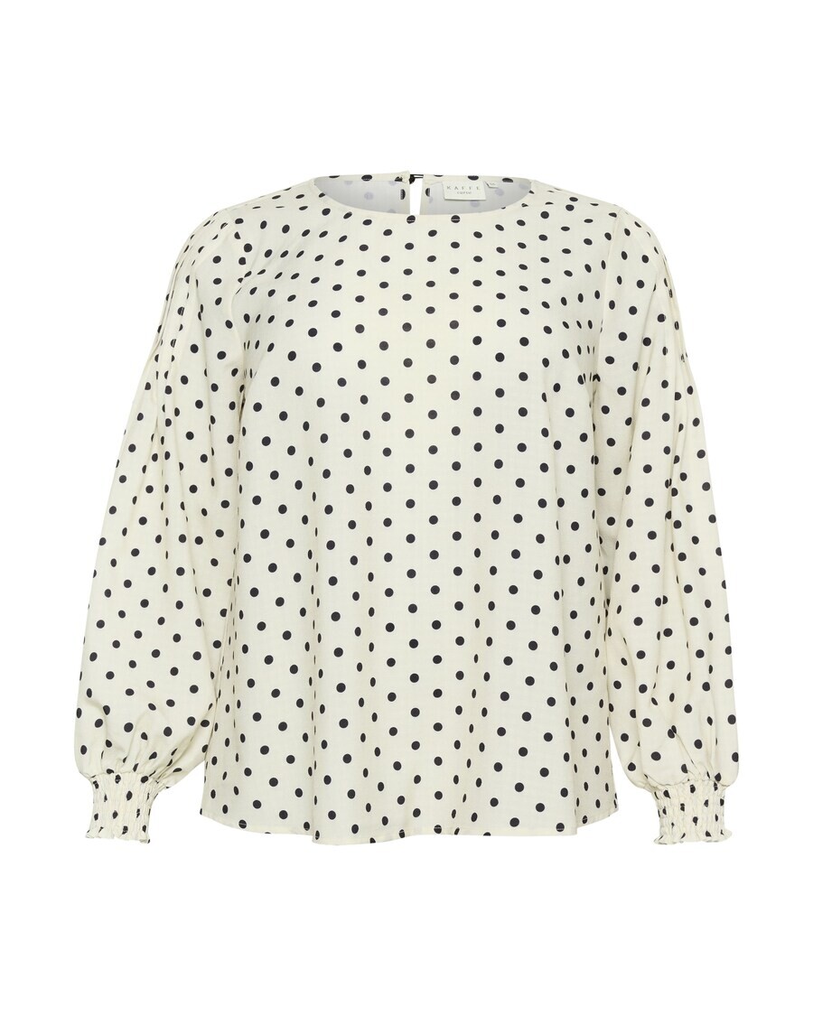 

Блузка KAFFE CURVE Blouse Oscarne, белый