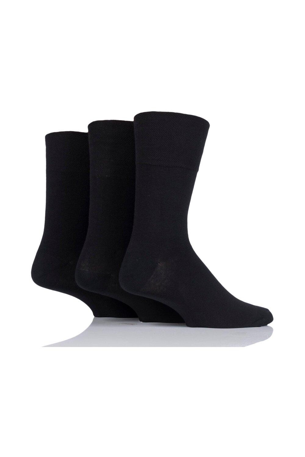 

3 пары носков для диабетиков Footnurse с мягким захватом SOCKSHOP Iomi, черный