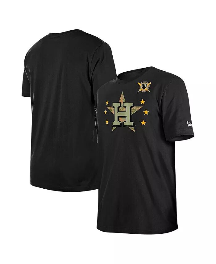 

Мужская черная футболка Houston Astros 2024-Armed Forces Day New Era