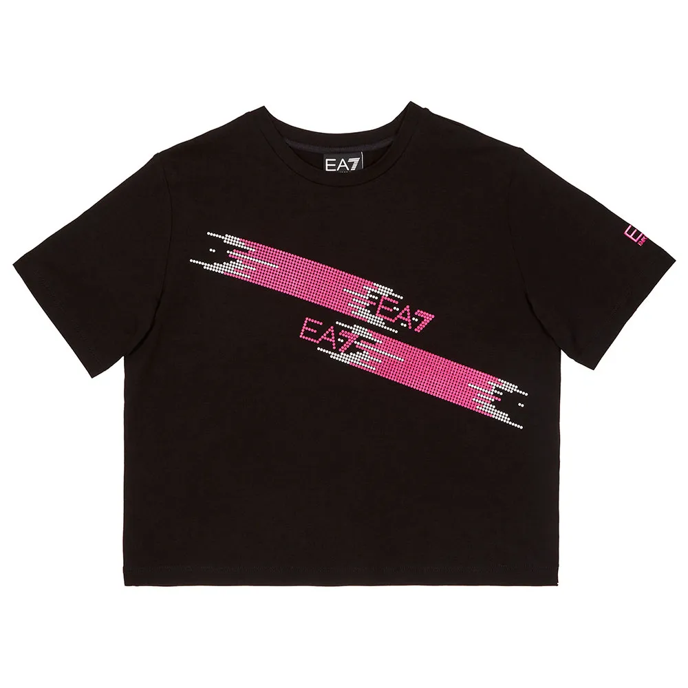 

Футболка с коротким рукавом EA7 EMPORIO ARMANI Train Logo Series Tape, черный