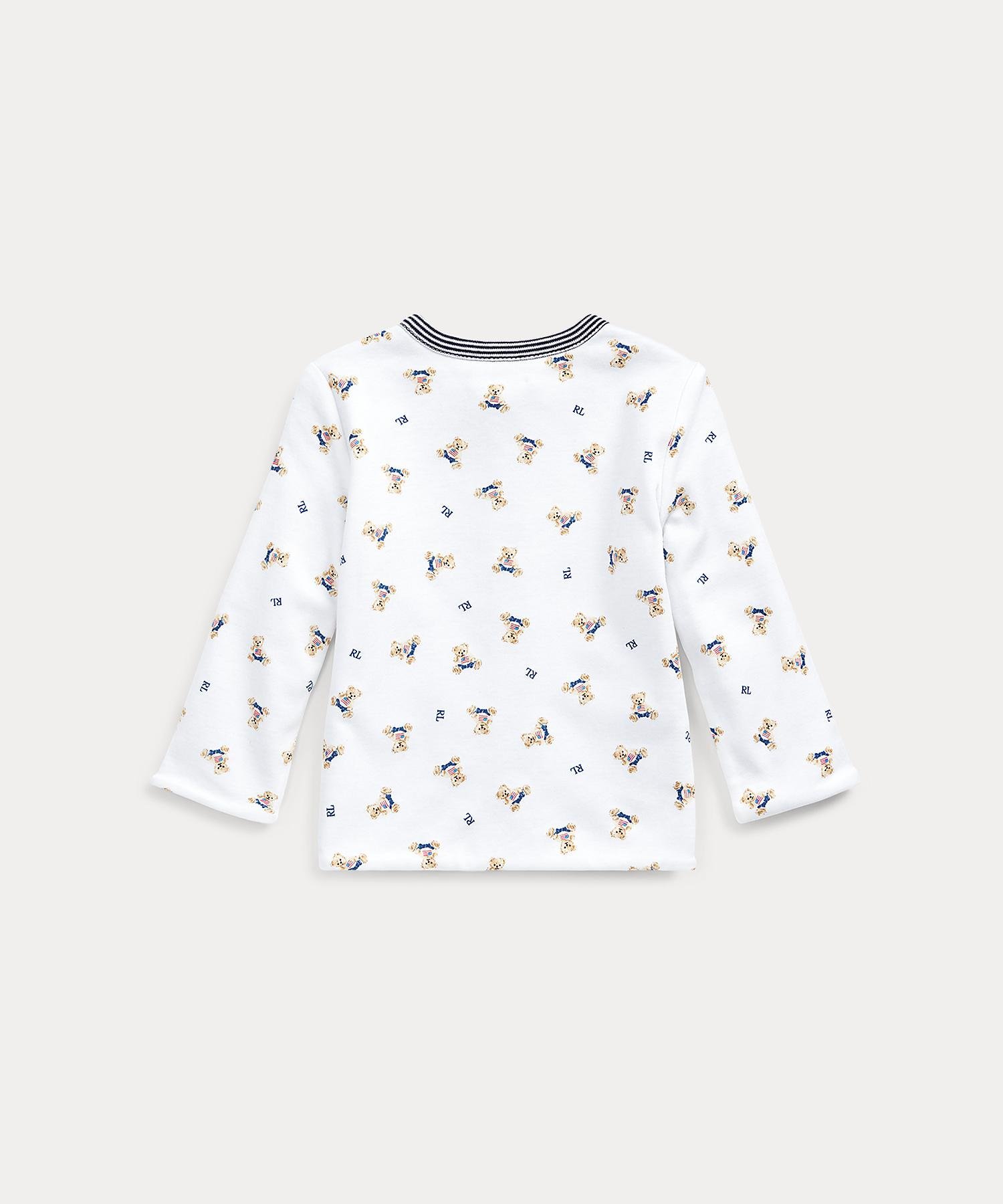 Детский двусторонний кардиган с медвежонком Polo Ralph Lauren, 100 White — фото 2