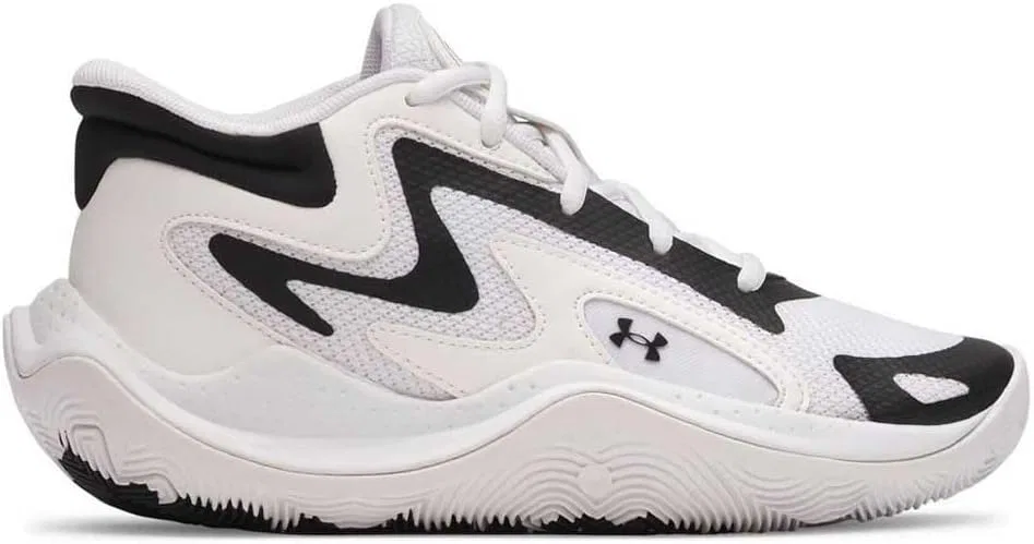 Баскетбольные кроссовки Under Armour Grade School UA Jet '25, дышащие и прочные, White