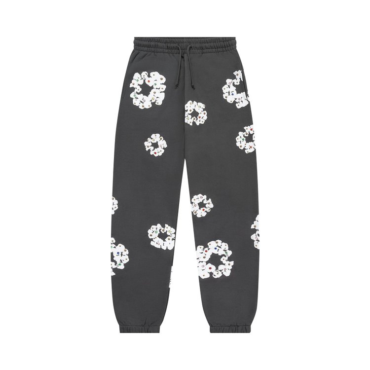 

Спортивные брюки Denim Tears Rhinestone Cotton Wreath Sweatpants, цвет Vintage Black