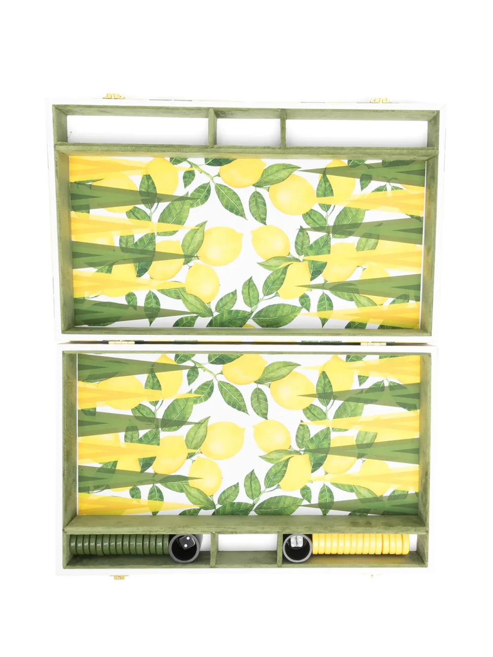 

Набор для игры в нарды с принтом Les-Ottomans, желтый