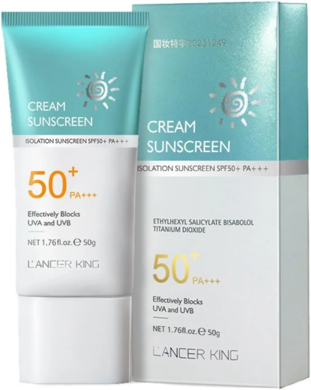 Солнцезащитный крем SPF50+ PA++++ e-warmer, 50 г