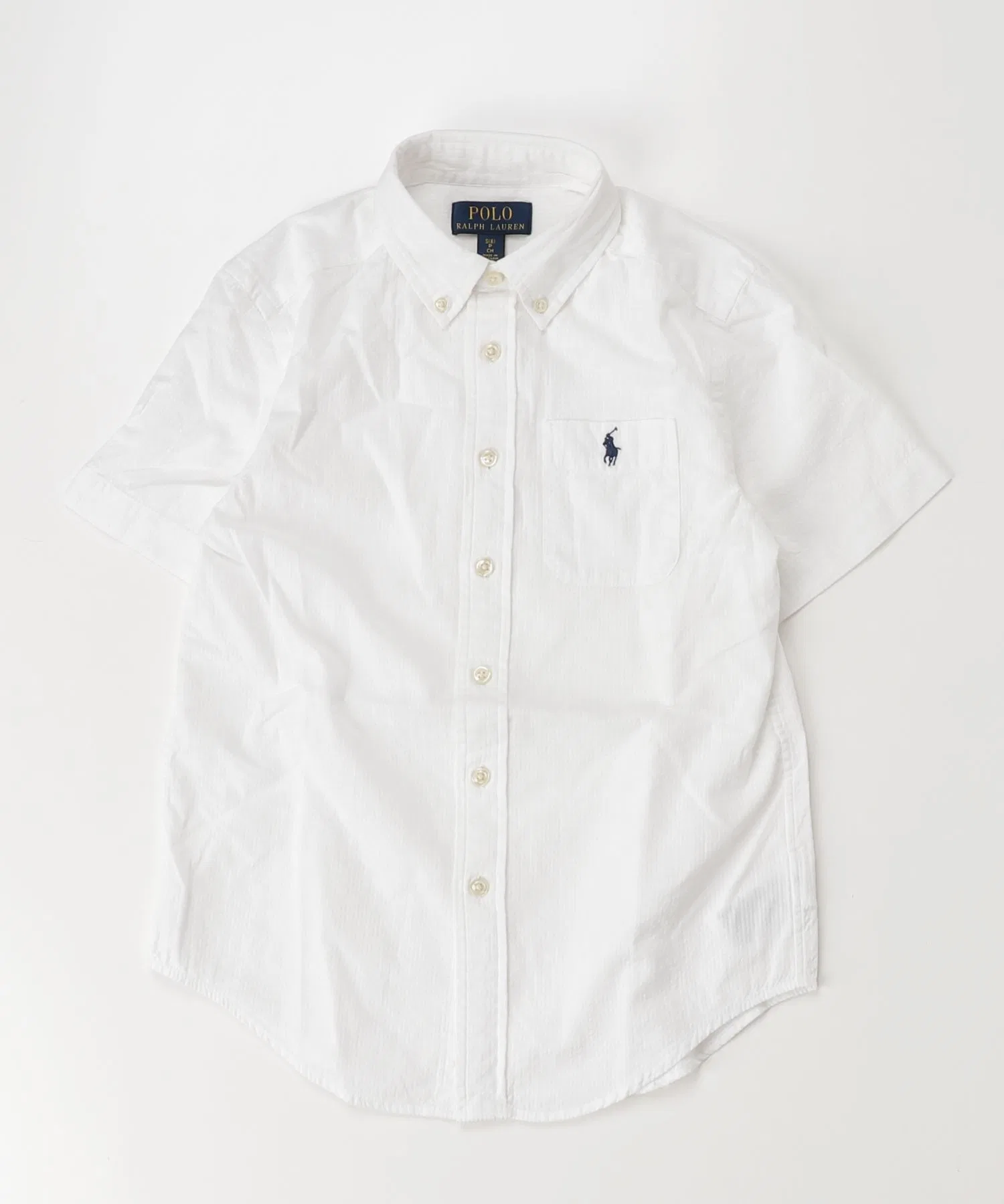 Детская рубашка POLO RALPH LAUREN CHILDRENSWEAR с коротким рукавом — фото 3