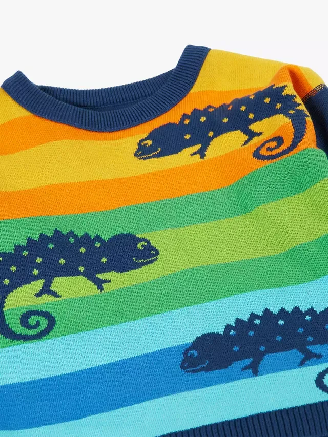 Детский двусторонний комбинезон Luca, темно-синий/разноцветный Frugi — фото 3