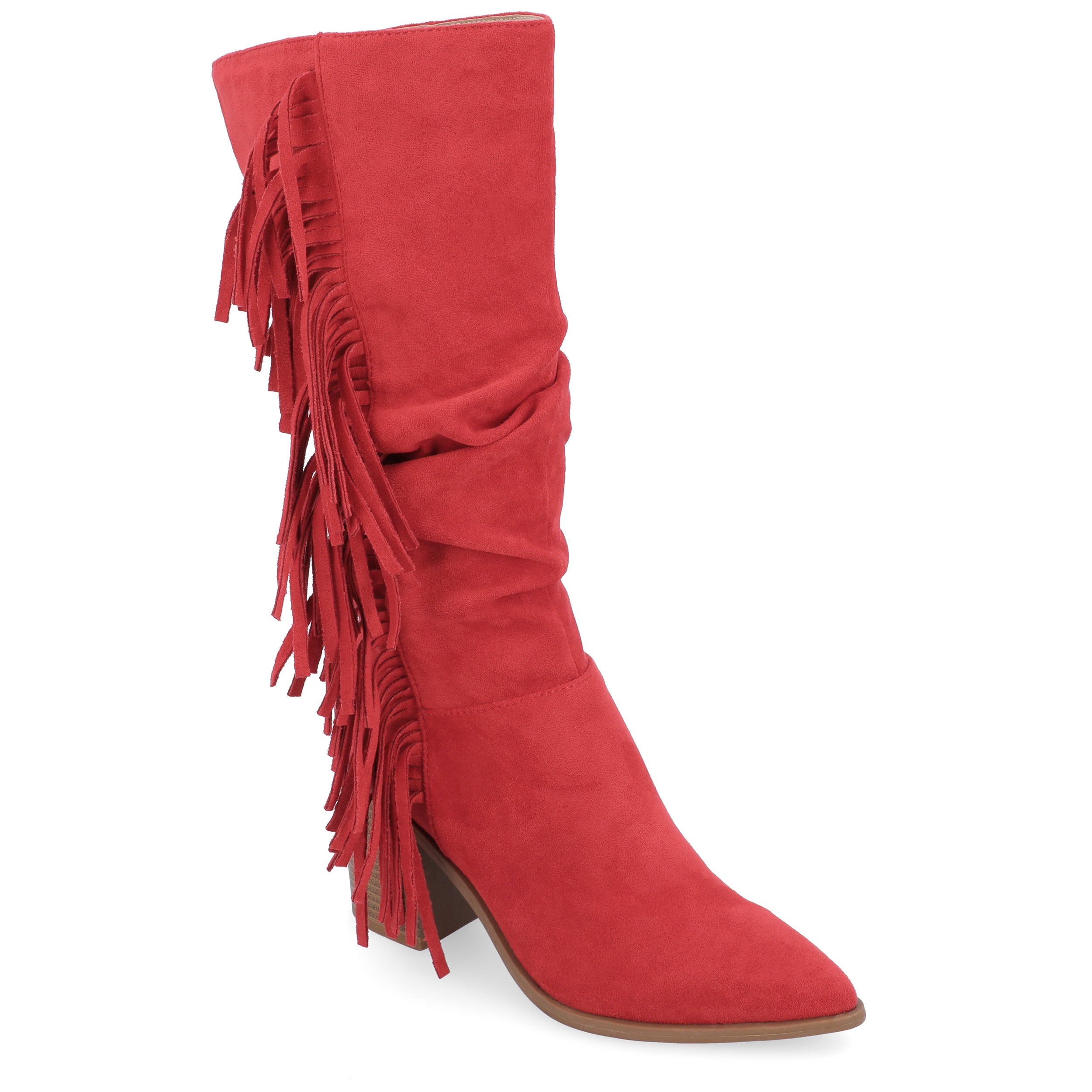 Женские сапоги Tru Comfort Foam Hartly Extra Wide Calf Boot из коллекции Journee, красный