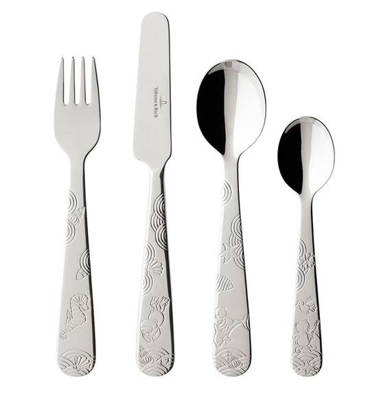 

Детские столовые приборы счастливый как медведь Villeroy & Boch, серебряный