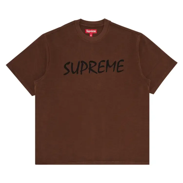 Футболка с коротким рукавом Supreme FTP, коричневая