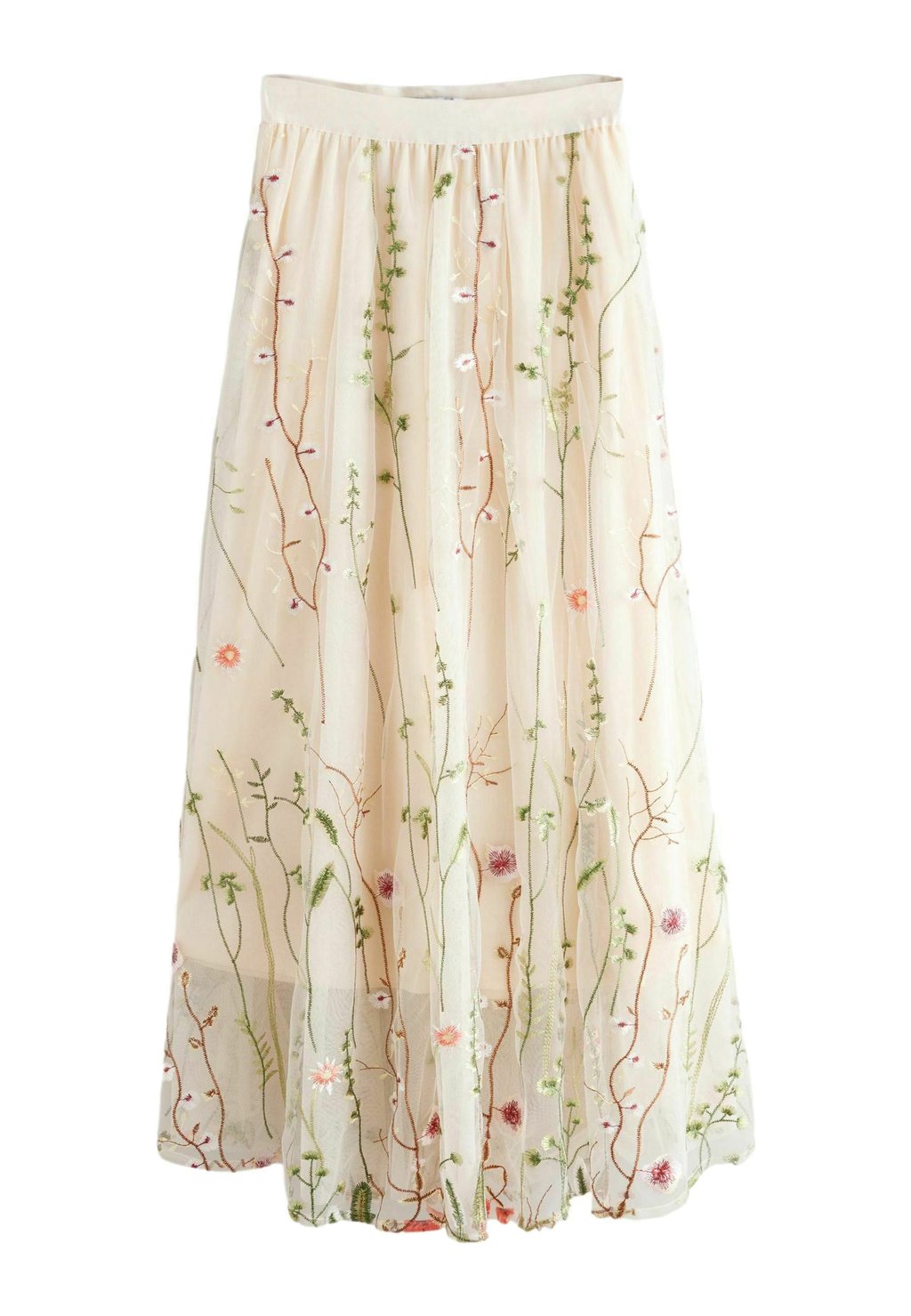 

Юбка макси EMBROIDERED BOHO Next, бежевый