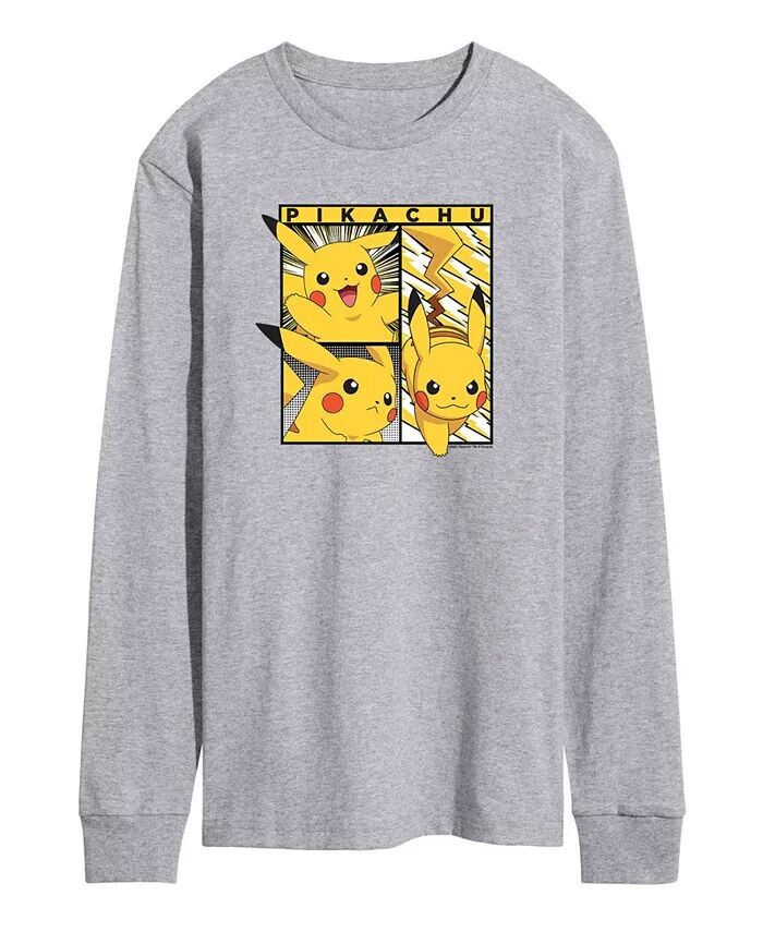 

Футболка мужская с длинным рукавом Pokemon AIRWAVES, серый