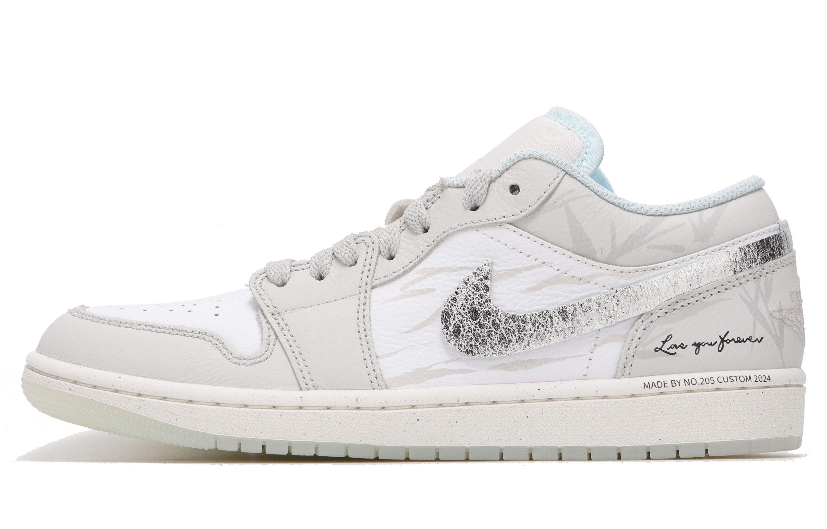 

Кроссовки Air 1 Abrasion Resistant Low top Vintage Basketball Shoes мужские светло-серые Jordan, светло- серый