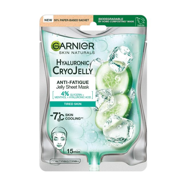 

Skin naturals гиалуроновая крио желейная маска для лица Garnier, 27 гр