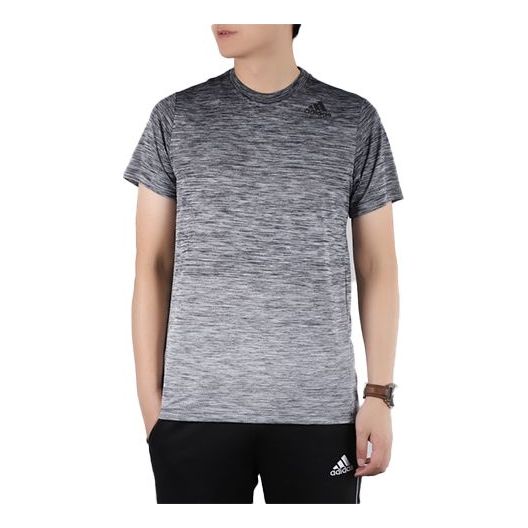 

Футболка adidas Gradient Tee Training Sports Round Neck Pullover Short Sleeve Metallic Black, черный