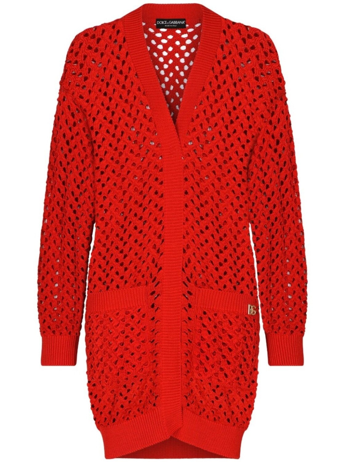 

Dolce & Gabbana кардиган рыхлой вязки, красный