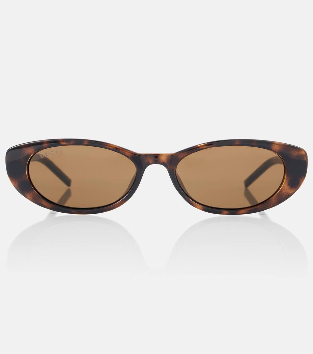 

Солнцезащитные очки «кошачий глаз» Gucci, цвет havana-havana-brown