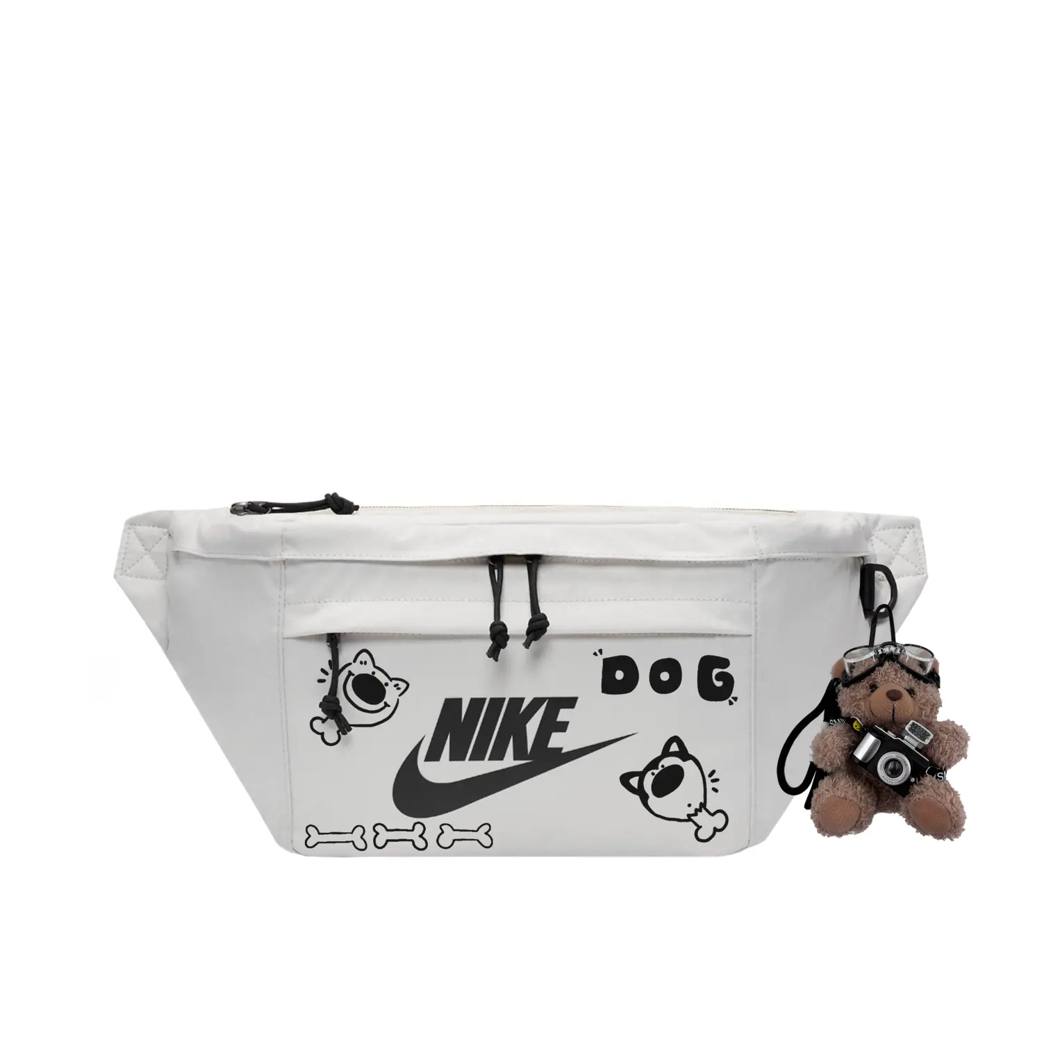 

Nike Унисекс поясная сумка ручной работы с принтом в стиле стритвир, Chicken Leg Puppy
