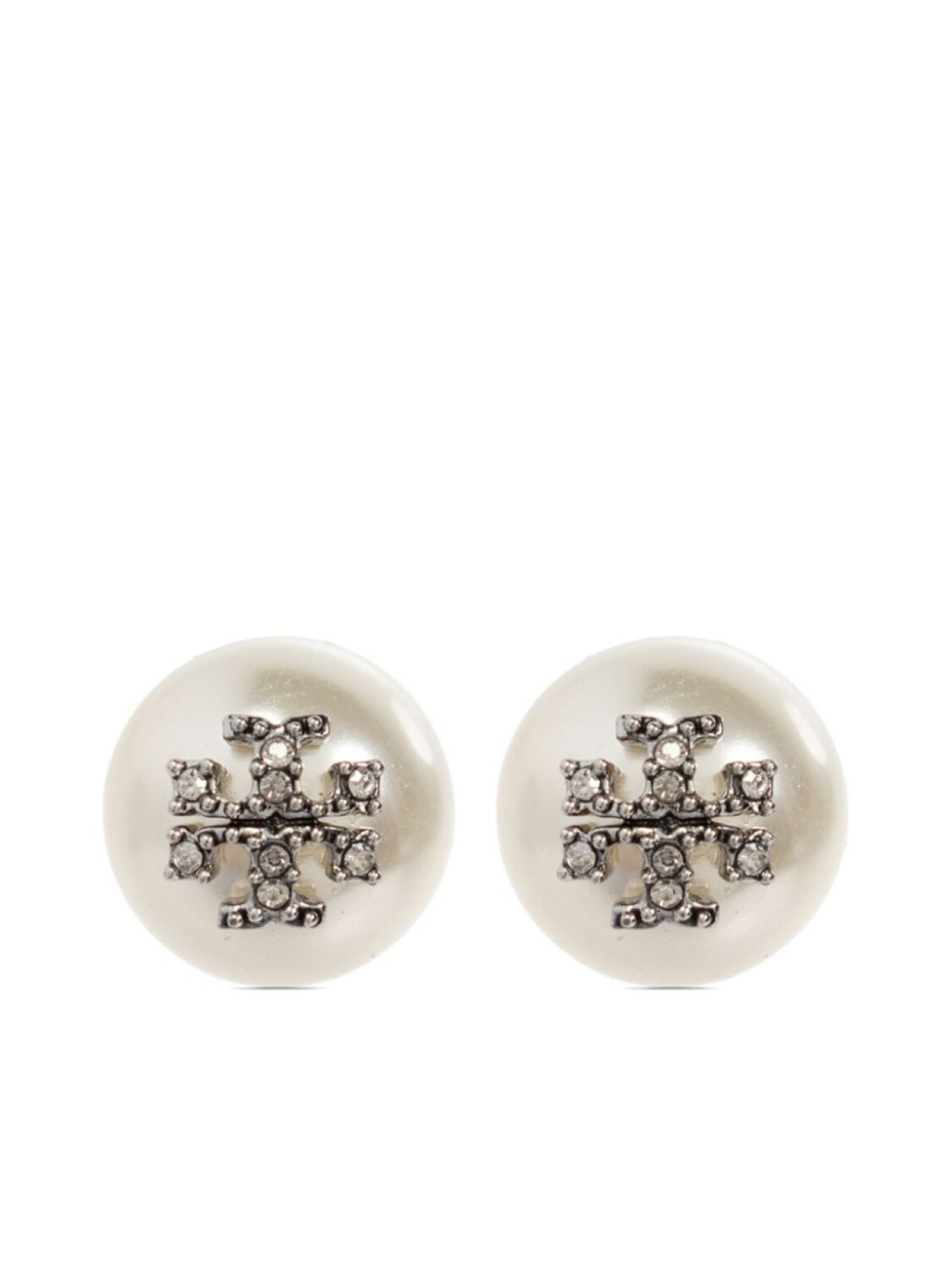 

Серьги, украшенные кристаллами Tory Burch, белый