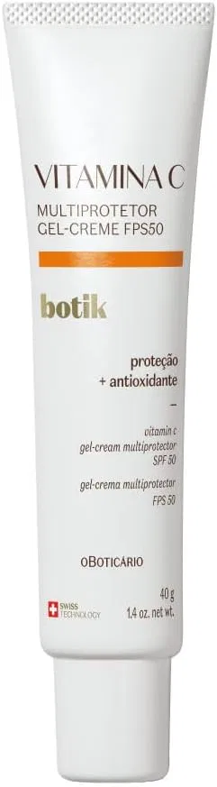 Солнцезащитный крем-гель O BOTICARIO Botik Multi-Gel Cream SPF50 с витамином C, 40 г