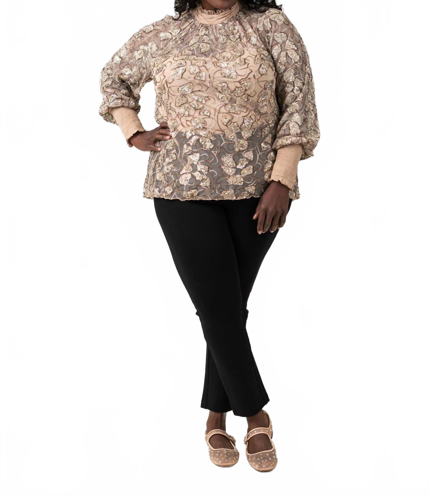 

Топ Finja с камисолой - плюс сайз в цвете карамельный крем -bl^nk-, кремовый