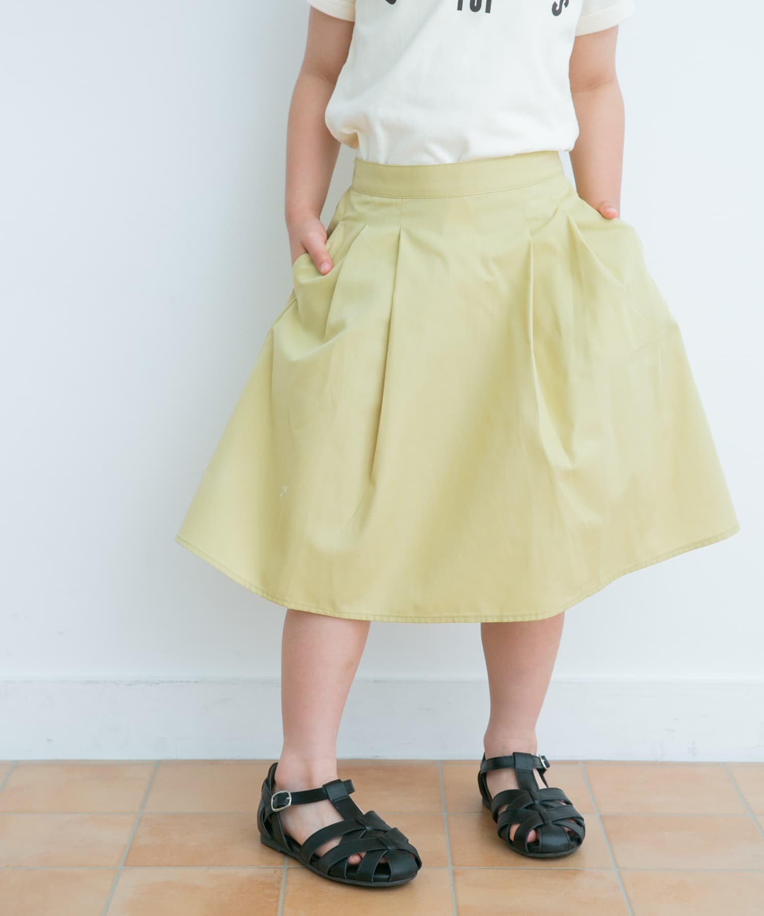 Детская юбка-клеш с защипами на талии "Parent-Child Link" URBAN RESEARCH DOORS, GINGHAM — фото 2