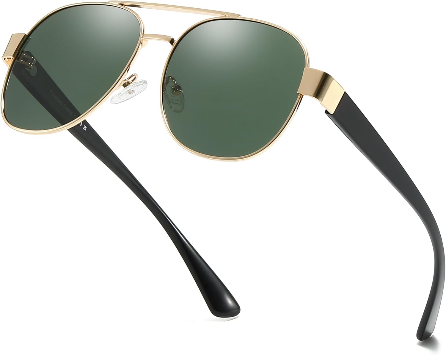 

Поляризованные солнцезащитные очки-авиаторы LVIOE для мужчин и женщин, модные, классические, в стиле ретро, ​​с защитой от УФ-излучения UV400, для вождения, рыбалки, LS1204, A4 Gold Black/Green