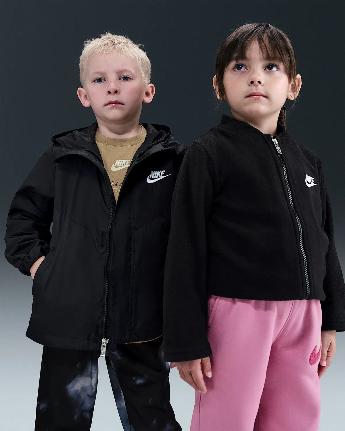 Детская куртка Nike Little Kids' System Jacket, Black