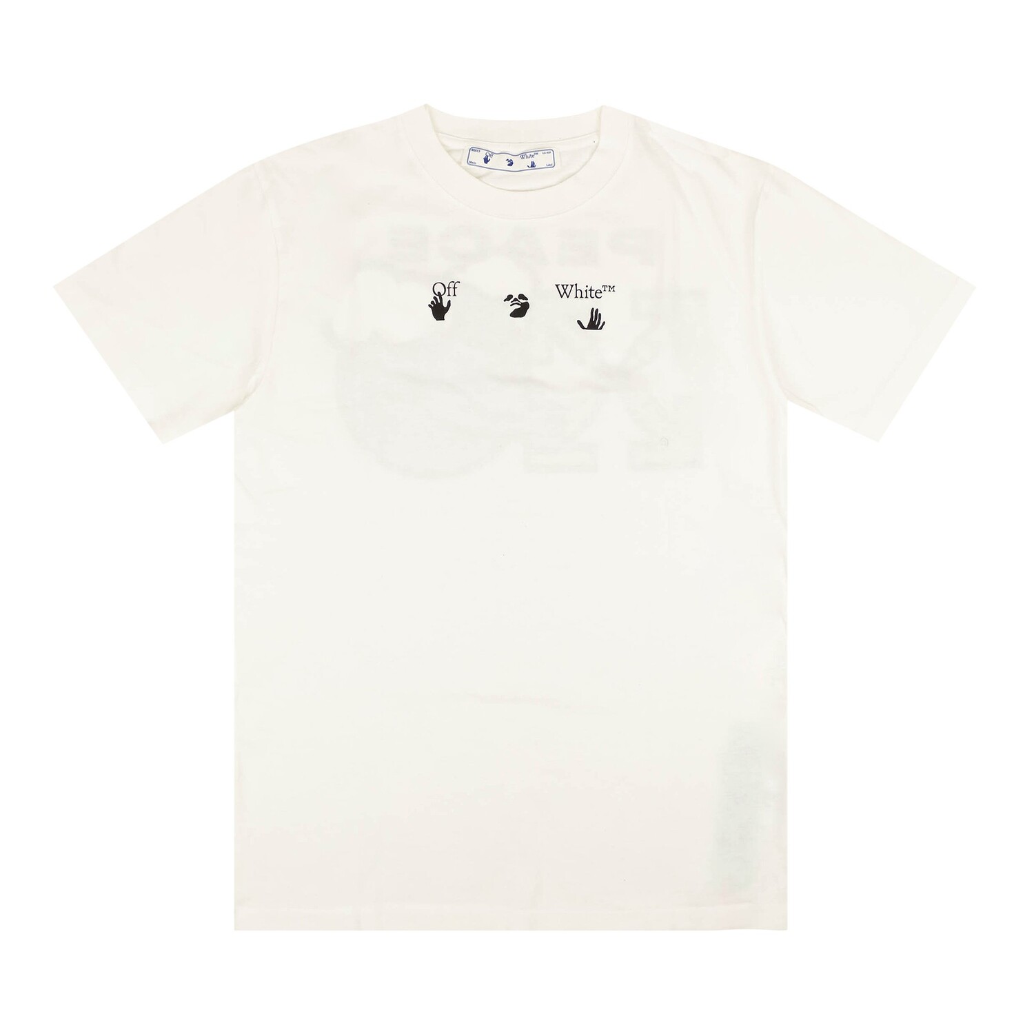 

Off-White Узкая футболка Worldwide Peace, цвет Белый