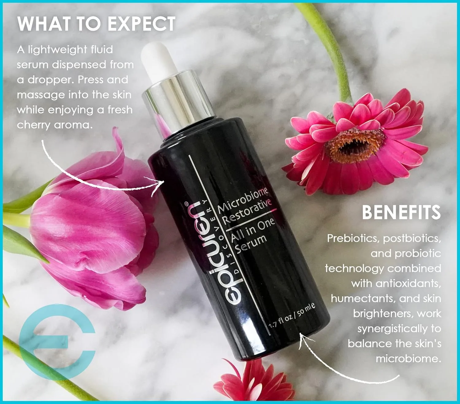 epicuren DISCOVERY Microbiome Restorative All In One Serum 1. 7 oz. — фото 3
