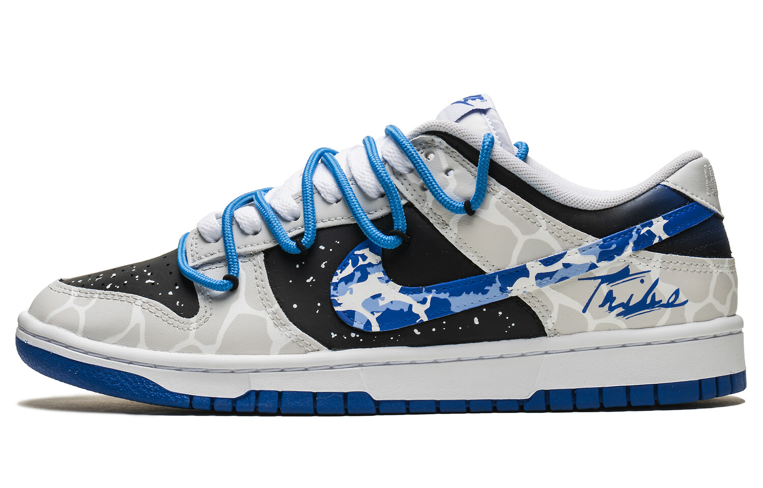 

Кроссовки Nike Dunk Skateboard Shoes Men Low-Top Blue White, Синий, Кроссовки Nike Dunk Skateboard Shoes Men Low-Top Blue White