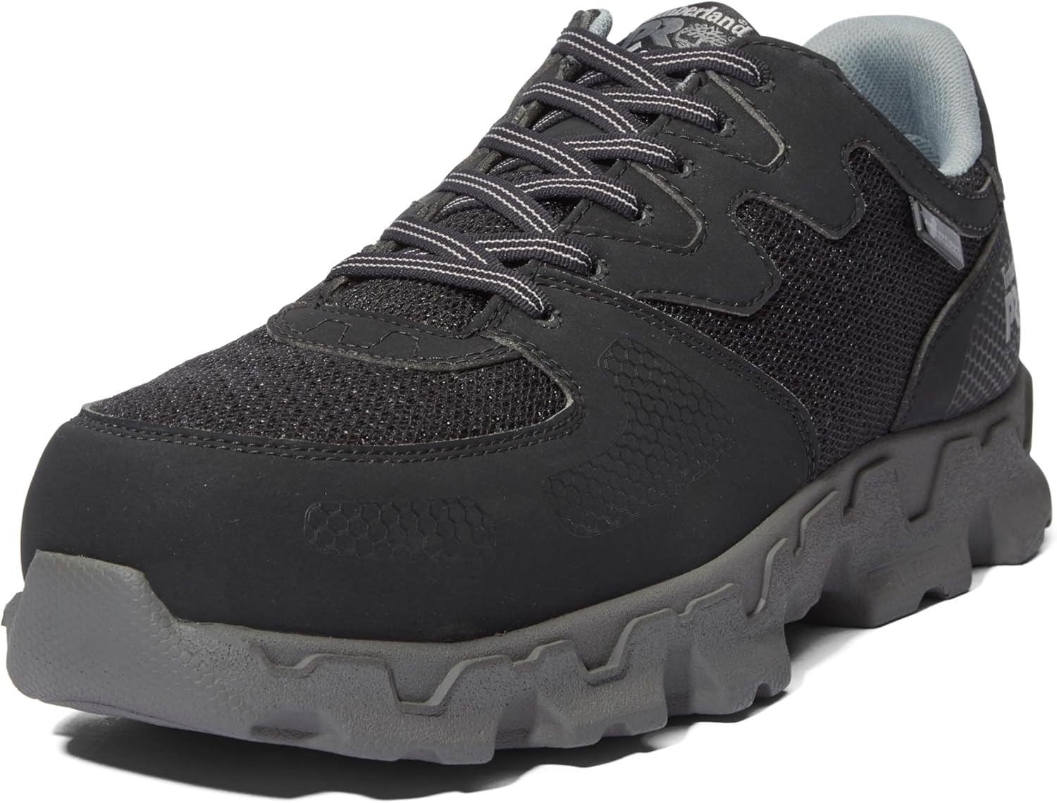 

Timberland PRO мужские рабочие кроссовки Powertrain Alloy с защитным мыском, Black/Grey