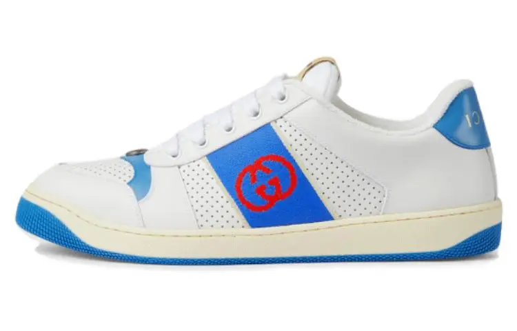 GUCCI Кроссовки Screener 'Interlocking G White Blue'